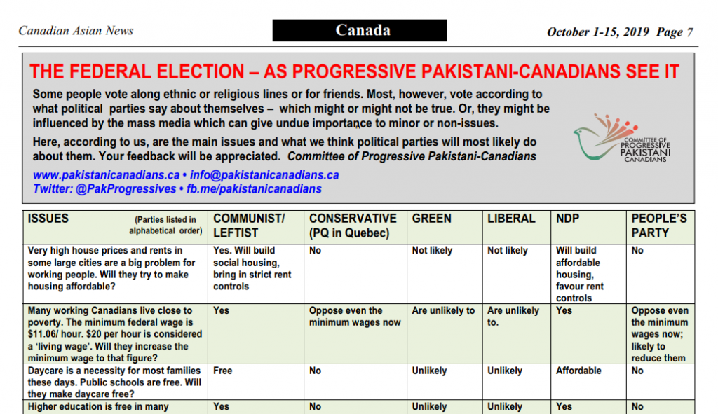 CPPC-Pakistani-Canadian-Election-2019-Comparison-Chart